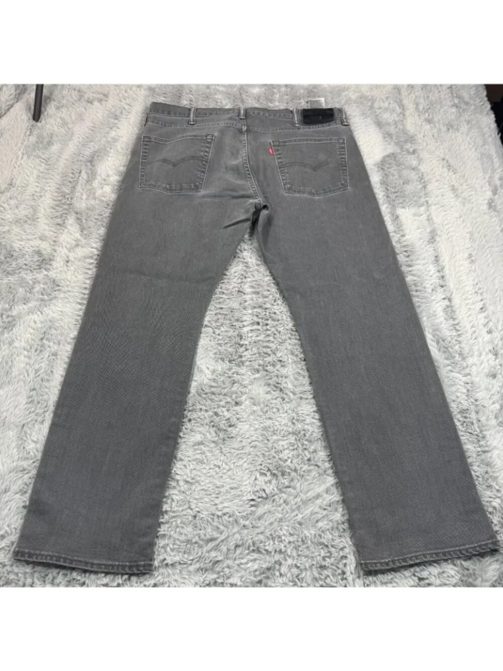 Levi's 513 Jeans Men's 38x30 Gray Cotton Denim Straight Slim Workwear Stretch